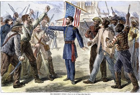 Political leaders who wanted to make it more difficult for confederate states to reenter the union. . Freedmens bureau quizlet